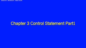 C++ Chapter3 Control Statement Part1