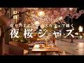 【夜カフェBGM】灯りのともるテラスカフェで聴く夜桜ジャズ｜リラックスしたい夜のカフェBGM ｜Lantern Terrace Café – Sakura Night Jazz for Evening