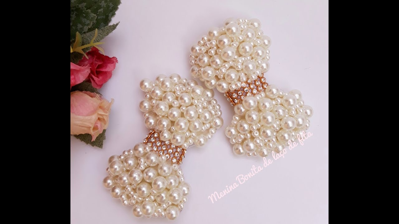 Laço de pérolas - efeito bolhas