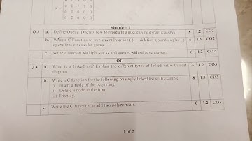 VTU 3rd sem B.E/b.tech degree DSA(BCS304) exam question paper 2024-25