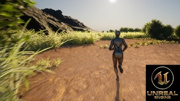 My Unreal Engine 5 homework2 in 3weeks  !我学习虚幻五第3周完成的作业2----孤岛别墅旁奔跑的机器人