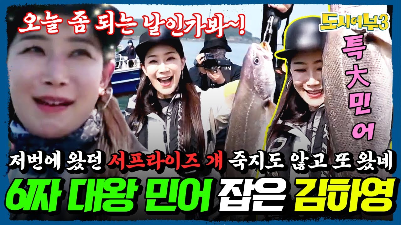 이경규 뺨치는 어복으로 6짜 대왕 민어 잡은 김하영✨🎣 저번에 왔던 낚시여신 죽지도 않고 또 왔네~💫 | #도시어부3 14회