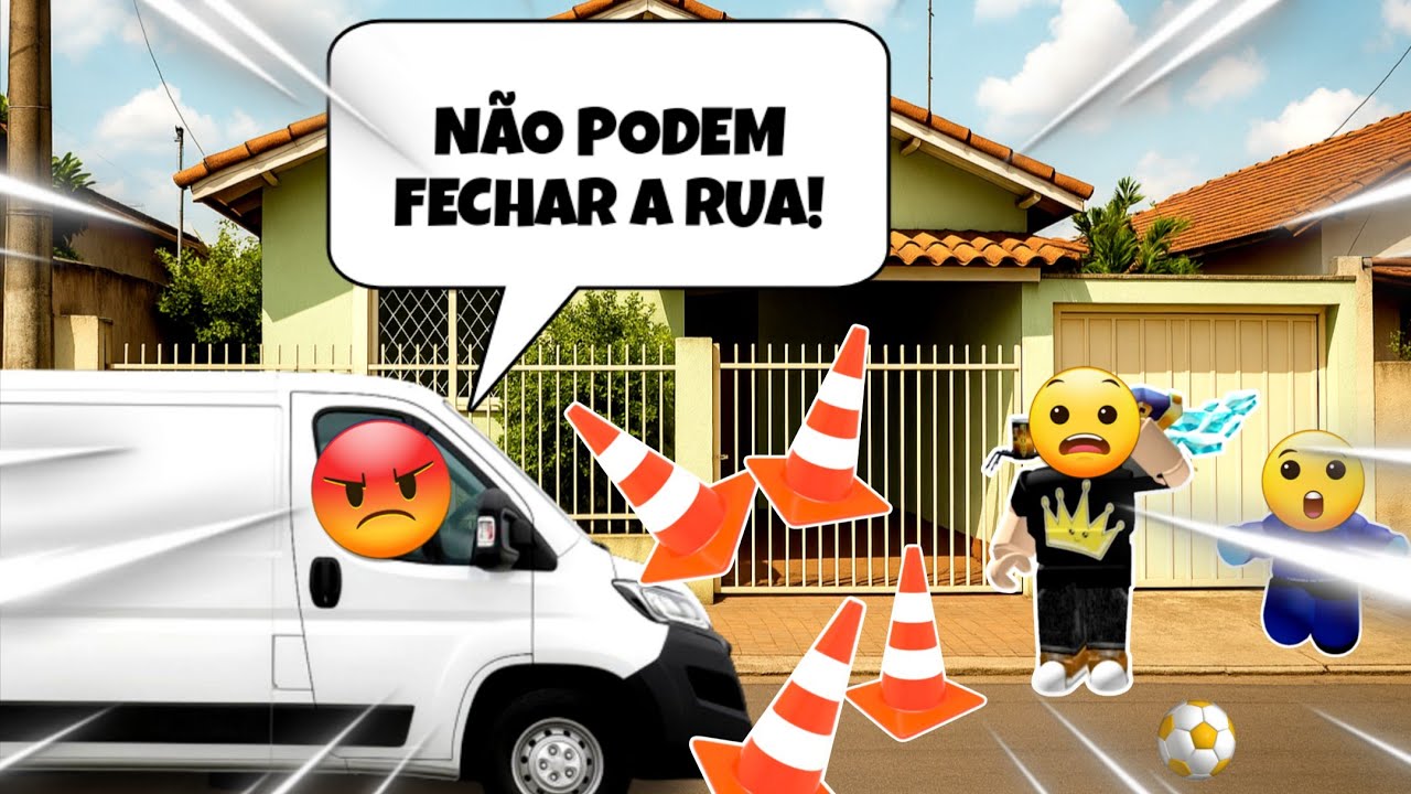 Os Meninos Que Fecharam A Rua Pra Jogarem Bola - História Roblox 