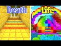 Stages of a human life ( Minecraft meme )