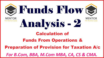 Funds Flow Analysis 2 | What is Funds Flow Statement | Calculation of Funds from Operations