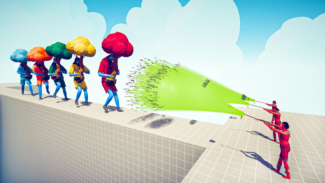 TREE GIANT COLOR PACK vs 3x EVERY GOD - Totally Accurate Battle Simulator TABS