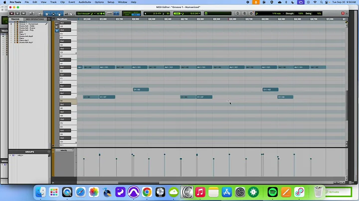 Pro Tools - Humanizing with Quantizing