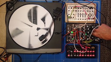 Dazzle disc (optic sensor + Koma Field Kit + Make Noise 0-coast)