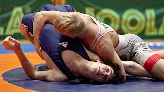 U17 Rain Tigas Est Vs Artem Sabina Est 68Kg. Freestyle Boys Youth Wrestling Tournament.