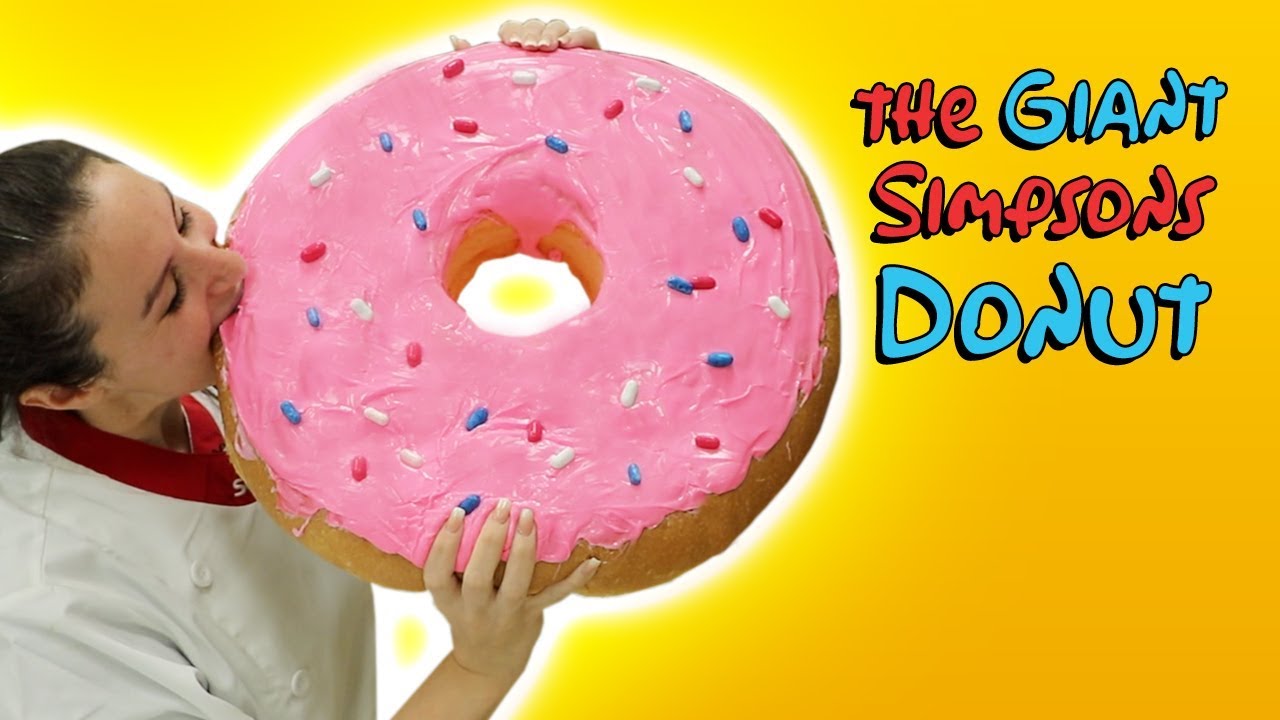 The World’s LARGEST Simpsons Donut 