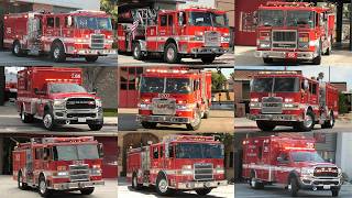 Los Angeles Fire Department Responding (Compilation)