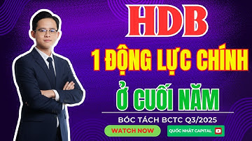 Cổ phiếu HDB - 1 ĐỘNG LỰC CHÍNH Ở CUỐI NĂM? Bóc tách BCTC Quý 3/2025