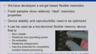 Flexible Memristors