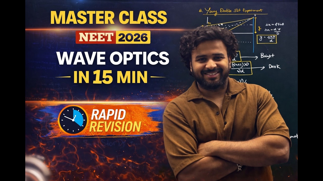 Wave Optics Rapid Revision in Just 15 Minutes | NEET 2026 - YouTube