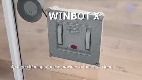Winbox X - Robot vacuum cleaner moves onto windows