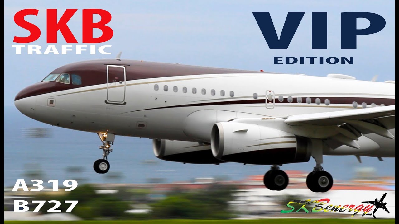 VIP Edition !!! A319-133(CJ), Peter Nygard 727-17/ Super 27 arrivals @ St. Kitts R.L.B Int'l Airport