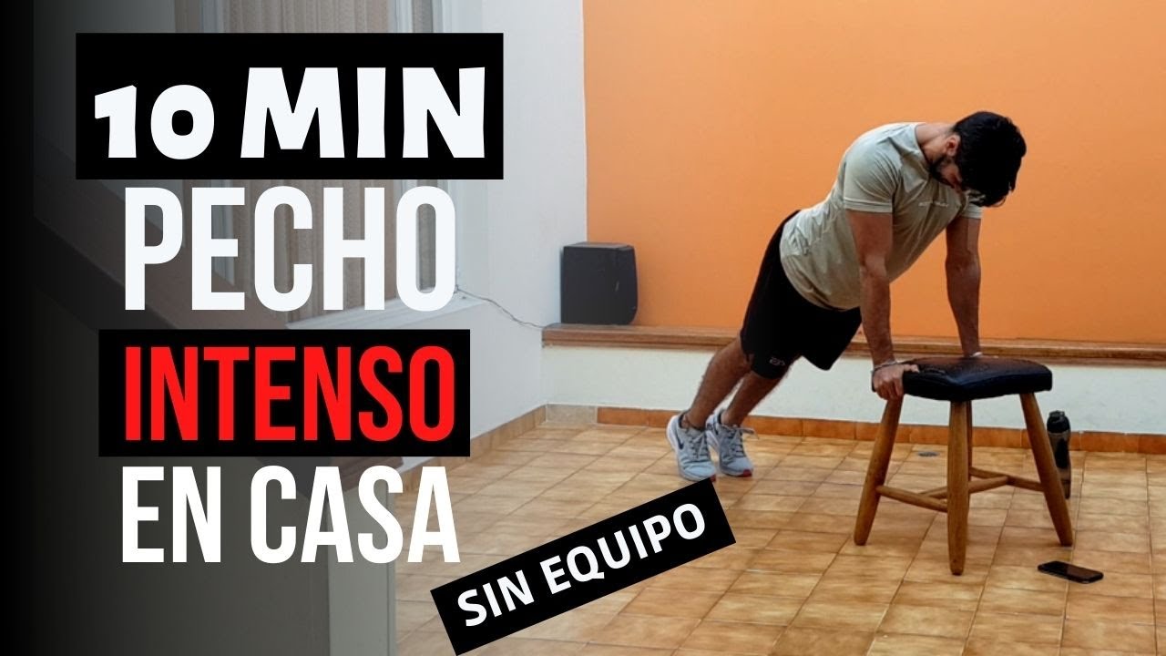 La rutina más intensa de PECHO en casa | solo peso corporal | reto 10 ...