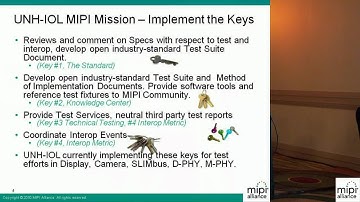 MIPI Alliance Interoperability - UHN-IOL Presentation