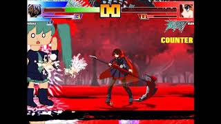 Mugen Random Battles: D4 Miku (Me) Vs Ruby Rose and Yang Xiao Long (AI Patched by Holn)