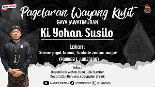 Download lagu PAGELARAN WAYANG KULIT 'Sileme jagat lawas,Timbule zaman anyar (PARIKESIT JUMENENG)' KI YOHAN SUSILO