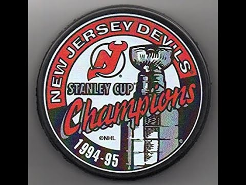 VINTAGE NEW JERSEY DEVILS 1995 STANLEY CUPS CHAMPS STARTER TEE - Primetime