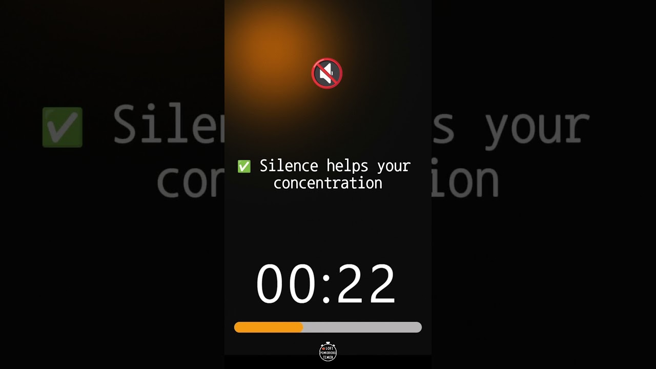 ☀ 1-Min Calm Silent Focus | Link to 30-Min Timer