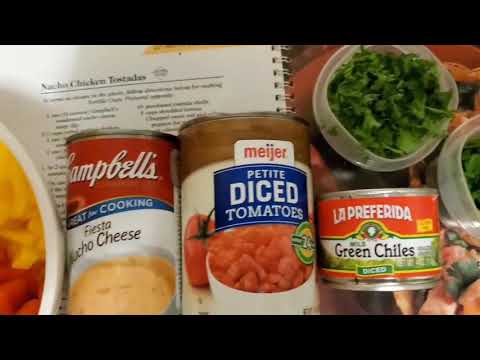 Recipe a day, day 2.  Nacho chicken tostadas