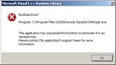 Error Abnormal Program Termination Microsoft Visual C Youtube