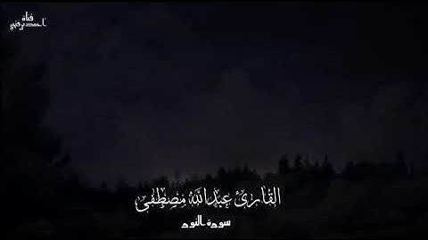 القارئ عبدالله مصطفى🎧 ( ما تيسر من سورة النور )