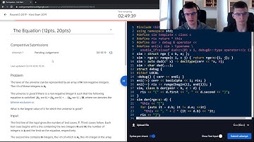 Winning Google Kickstart 2019 round G — screencast with commentary