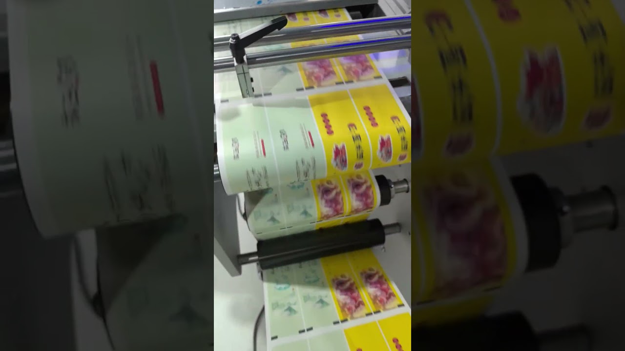 High speed CMYK 4 colors single pass direct printing paper roll to roll.