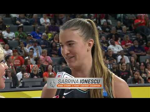 Sabrina Ionescus Historic 37-Point Performance In The Starry 3-Point Contest!