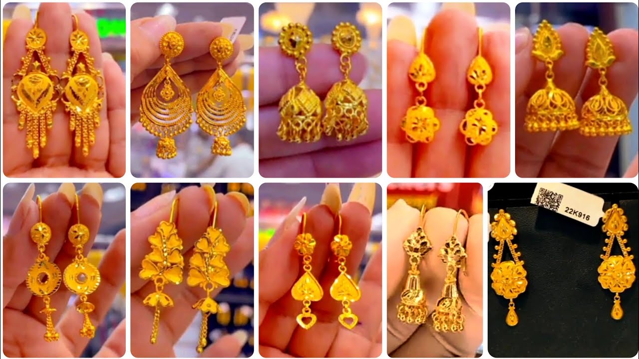 2026 রেগুলার ইউস এর জন্য  ইউনিক কানের দুলের ডিজাইন/trending gold Daily wear earring/sonar kaner dul