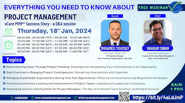 Everything You Need to Know About Project Management | Promo| Q & A | Mohamed Youssef | Dharam Singh