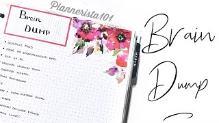 Brain Dump | Happy Planner | Making Lists | Categorizing Brain Dump