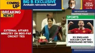 Sushma Swaraj: No Decision On Resumption Of Cricketing Ties With Pakistan Yet