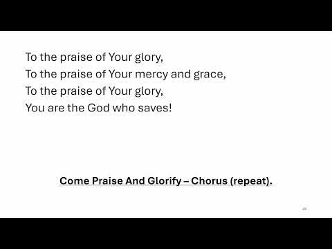 Sunday Sermon — October 27, 2024