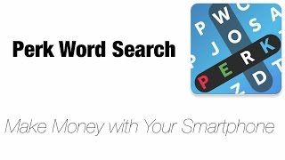 Get Paid to Do Crosswords with Perk Word Search (Perk TV Alternative)