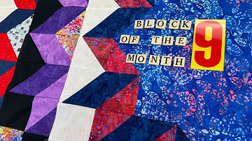 BLOCK #9 for our 2022 Block of the Month! (#9 of 12). See all 3 color ways at the end of the video!