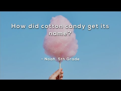 How did cotton candy get its name?
