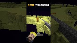 Elytra flying Machine 🔥 #minecraft #shortvideo #memes