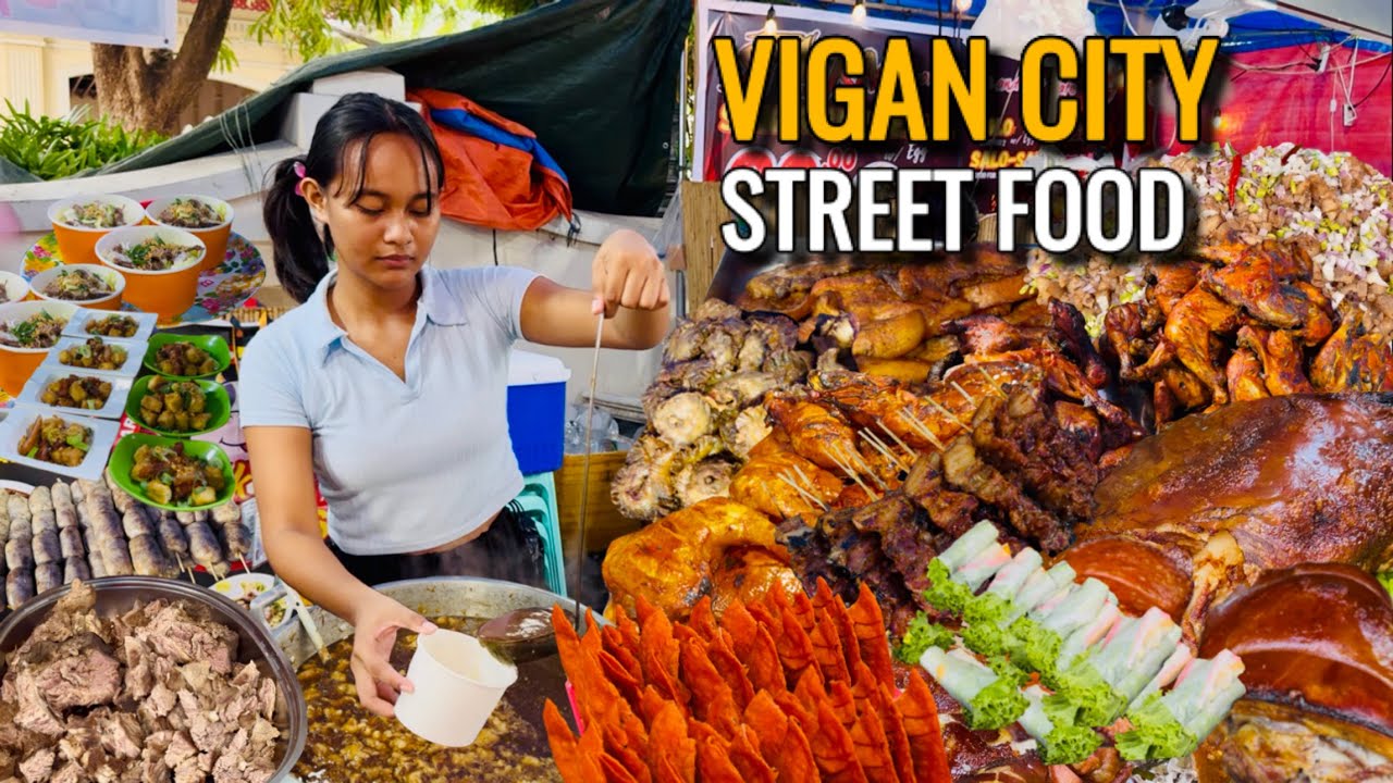 PHILIPPINES STREET FOOD TOUR IN VIGAN CITY ILOCOS SUR | BEST Filipino Food Trip in the North!