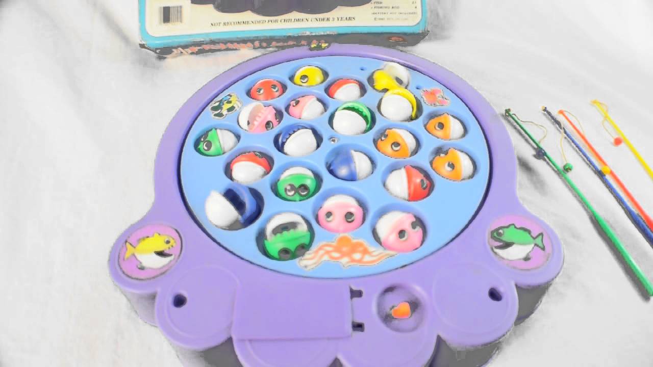Vintage 1985 Motorized 21 Fishing Game - YouTube