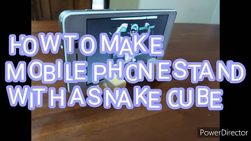 How to make mobile phone stand with snake cube in malayalam