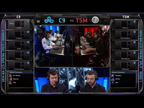 Cloud 9 vs TSM | 2014 NA LCS Spring split Season 4 W1D1 | C9 vs TSM G1