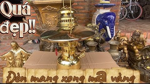 Điện thoại cồ _ Đèn mang xong đồng mạ vàng _ Bàn ủi con gà #độclạcầnthơ #doco 