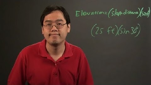 How to Determine Elevations From the Slope Distance & Vertical Angle : Angles & Other Math Tips