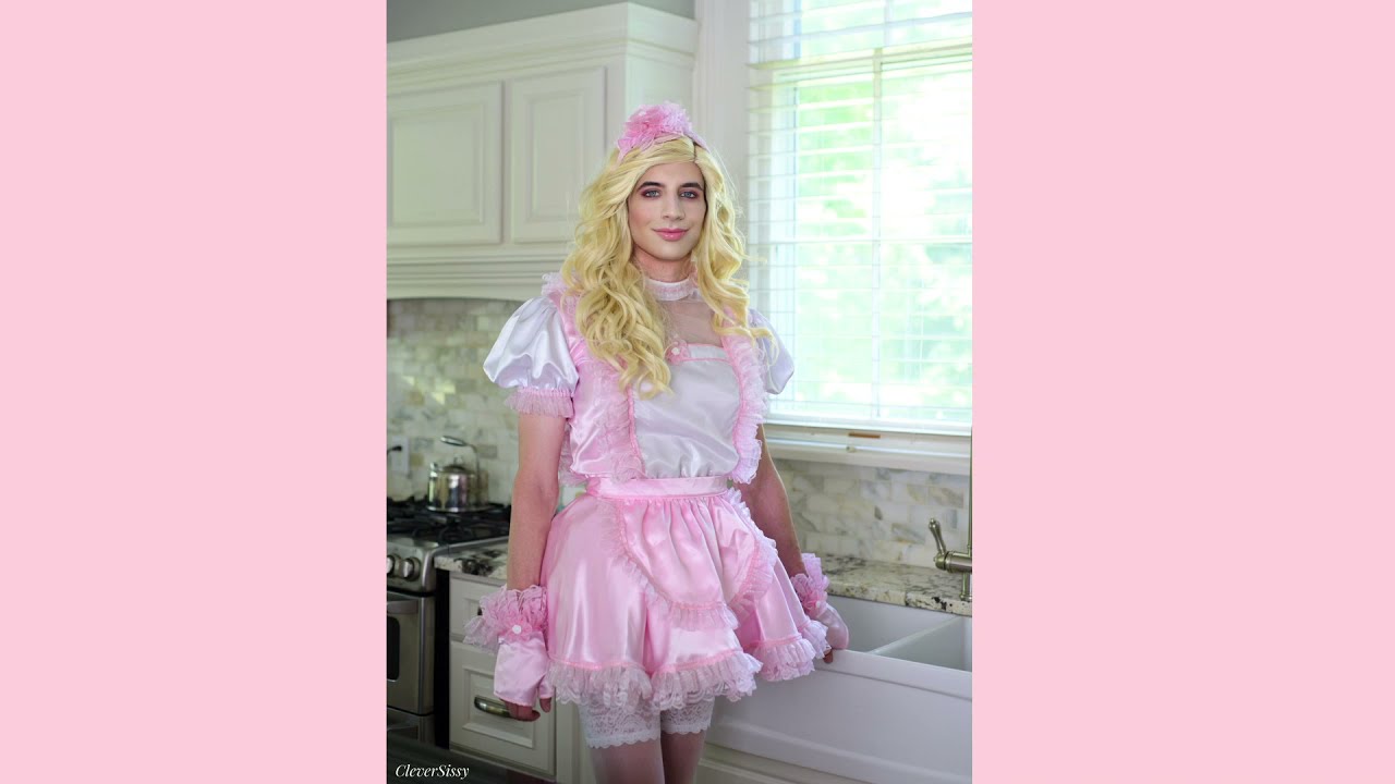 Beautiful Sissies And Crossdressers In Lovely Pink Frilly Dresses Out In Public Commanding