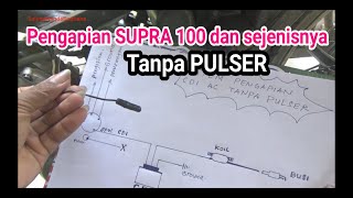 Cara buat rangkaian PENGAPIAN CDI sistem AC tanpa PULSER