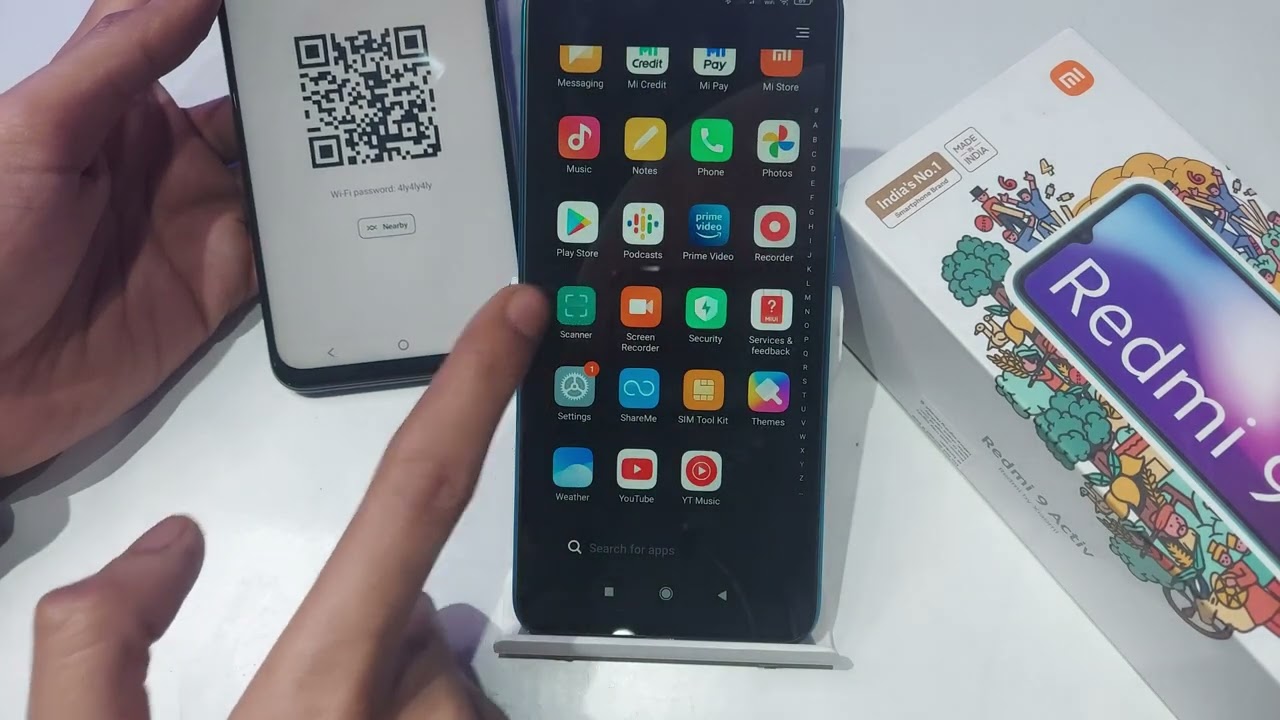 How to Share Wifi Network in Redmi 9,9Activ | Redmi 9 Activ me QR Code ...